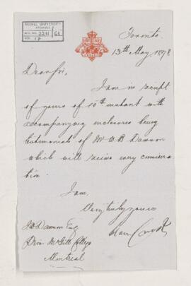 Letter, 13 May 1878