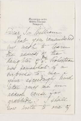 Letter, 20 October 1894