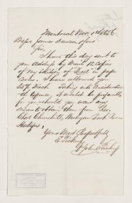 Letter, 1 November 1856