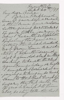 Letter, 24 September 1899