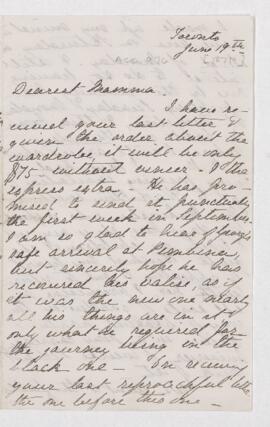 Letter, 19 June 1871