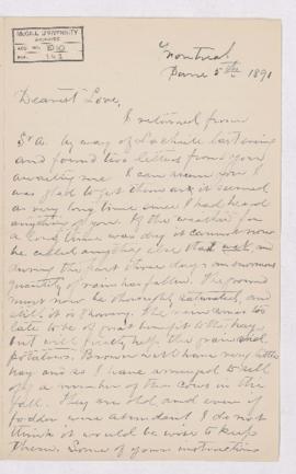 Letter, 5 June 1891
