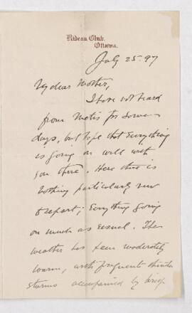 Letter, 25 July 1897