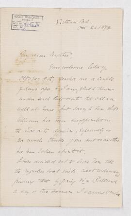 Letter, 24 October 1878