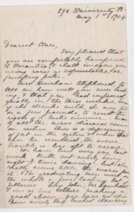 Letter, 1 May 1904