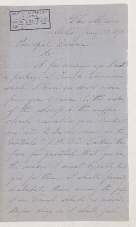 Letter, 15 January 1870
