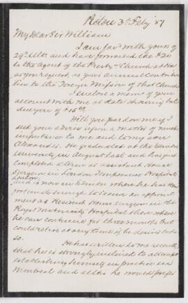 Letter, 3 February 1887