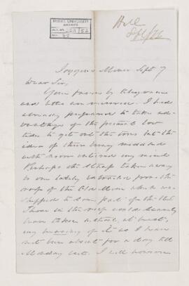 Letter, 7 September 1876