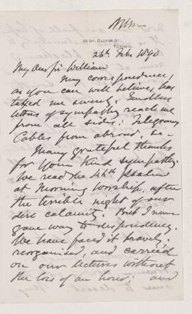 Letter, 26 February 1890