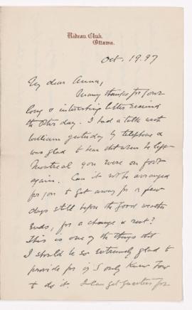 Letter, 19 October 1897