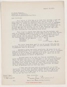 Financial records and correspondence