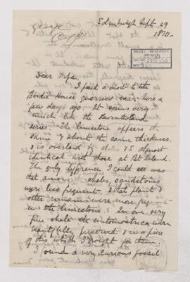 Letter, 29 September 1870