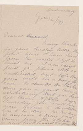 Letter, 12 June 1892