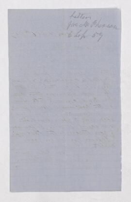 Letter, 6 September 1859