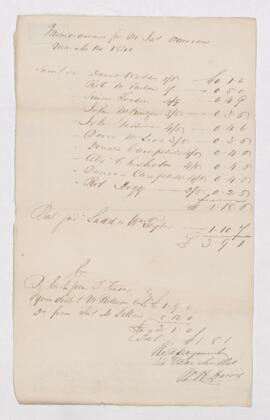 Account, 14 March 1840