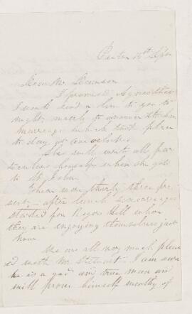 Letter, 15 September 1857