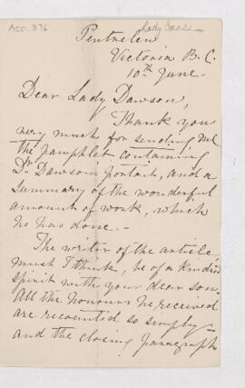 Letter, 10 June