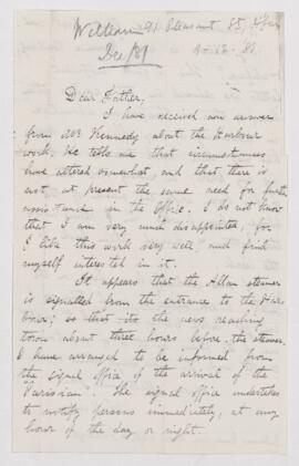 Letter, 9 December 1881