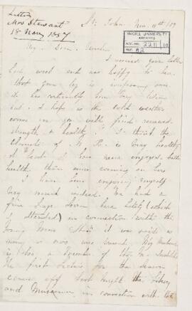 Letter, 18 November 1857