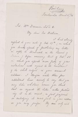 Letter, 6 March 1886