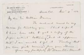 Letter, 11 November 1892