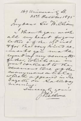 Letter, 21 October 1895