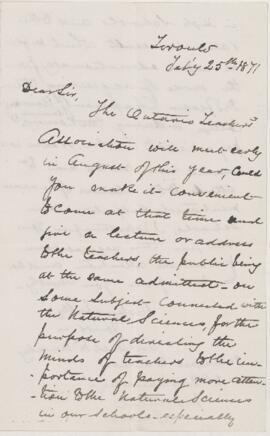 Letter, 25 February 1871