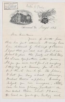 Letter, 3 January 1893