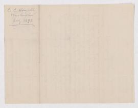 Letter from Edwin Howell to B.J. Harrington, written from Washington, D.C. Written on letterhead ...