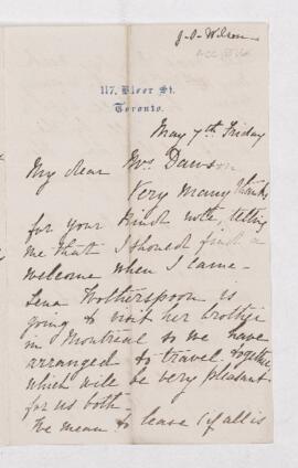 Letter, 7 May