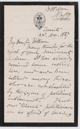 Letter, 22 November 1887