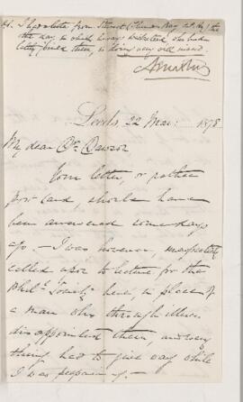 Letter, 22 March 1878