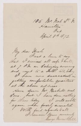 Letter, 8 April 1872