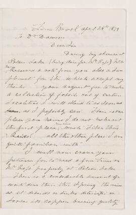 Letter, 25 April 1879