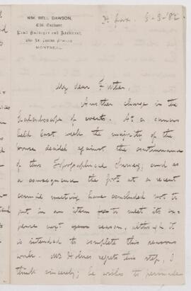 Letter, 6 March 1882