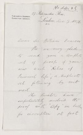Letter, 9 December 1896
