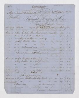 Account, 18 September 1855