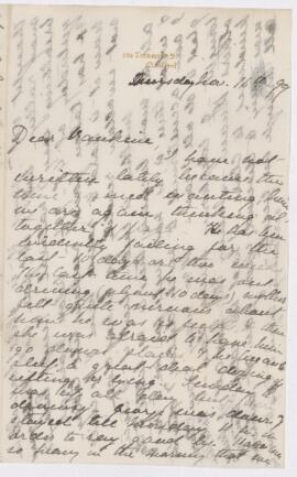 Letter, 16 November 1899