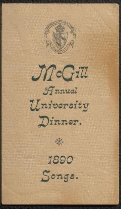 19th century McGill ephemera