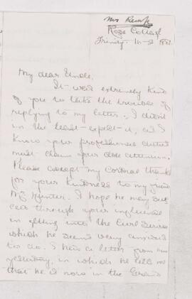 Letter, 16 February 1881