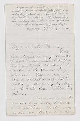 Letter, 22 July 1881