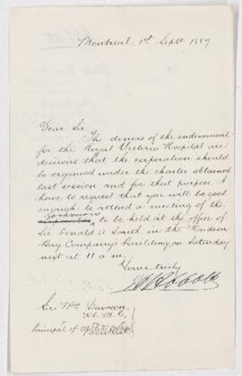Letter, 1 September 1887