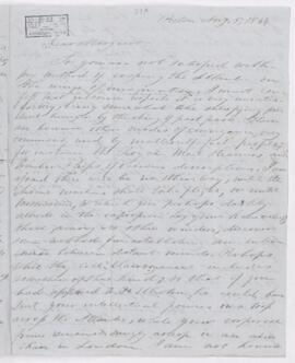 Letter, 5 August 1844