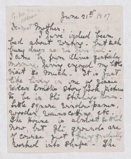 Letter, 21 June 1907
