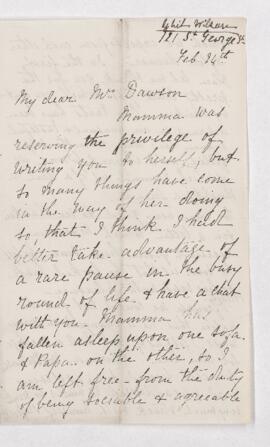 Letter, 24 February