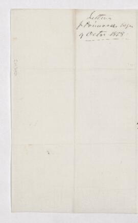 Letter, 9 October 1858