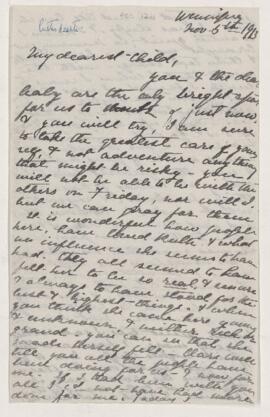 Letter, 5 November 1913