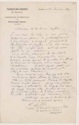 Letter, 23 January 1889