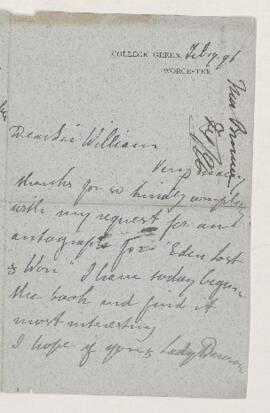 Letter, 19 February 1896