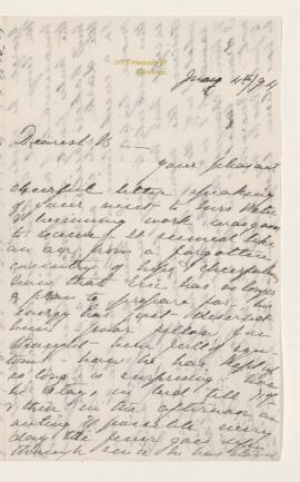 Letter, 4 May 1894